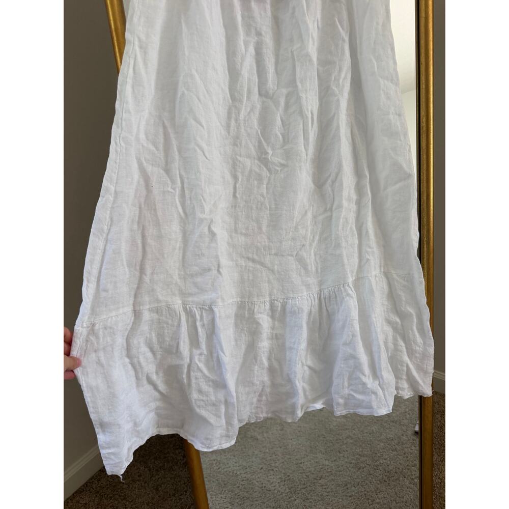 NWT Francesca Bettini Italy Linen White Dress - Picture 5 of 9